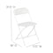 Flash Furniture Blue Canopy Tent, Folding Table and 4 Chair Set JJ-GZ88183Z-4LEL3-BLWH-GG - alternate 7
